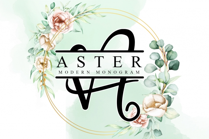 Aster Monogram _ Font Download