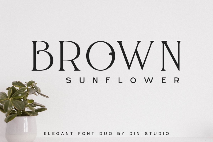 BROWN SUNFLOWER SERI Font Download