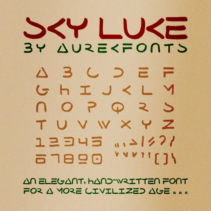 Sky Luke Font Download
