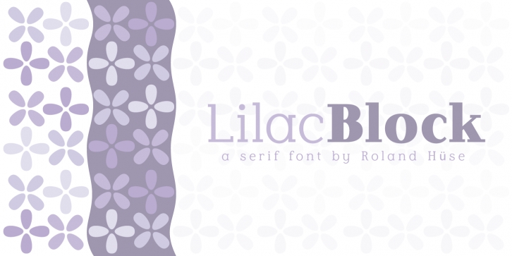 Lilac Block Font Download