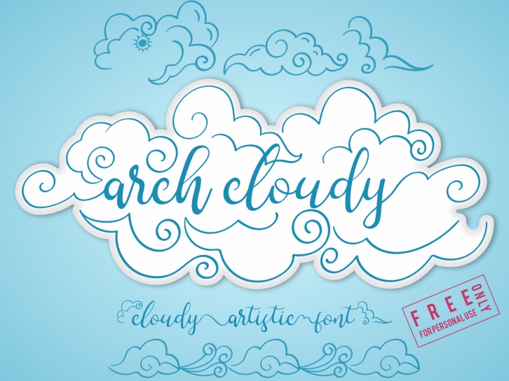 Arch cloudy Font Download