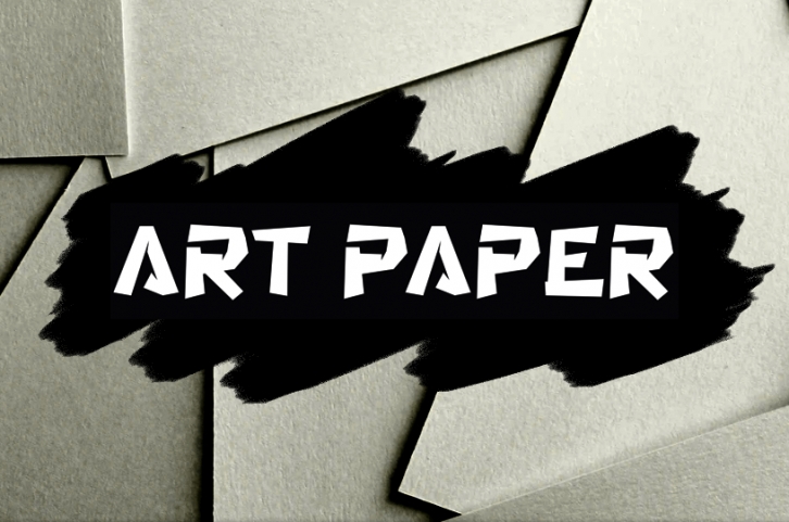 A Art Paper Font Download