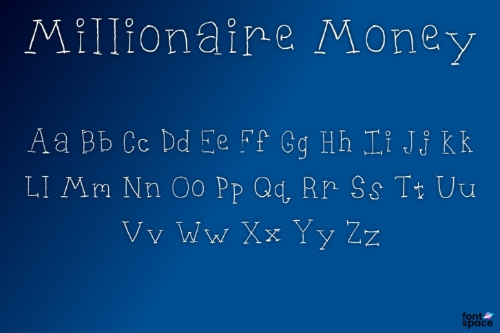 Millionaire Money Font Download