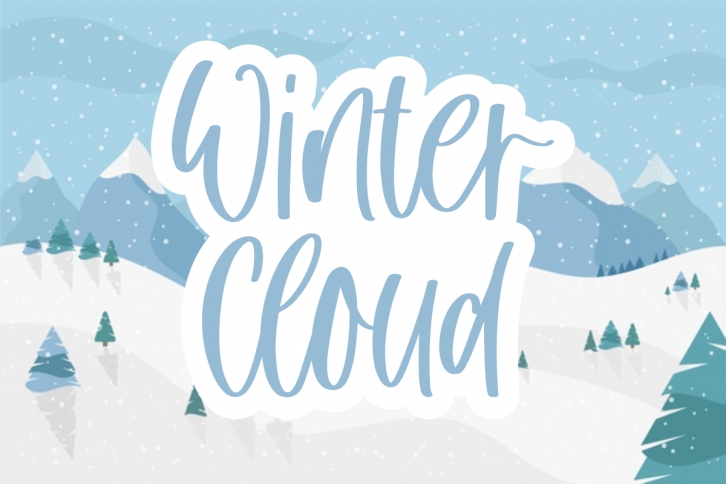 Winter Cloud Font Download