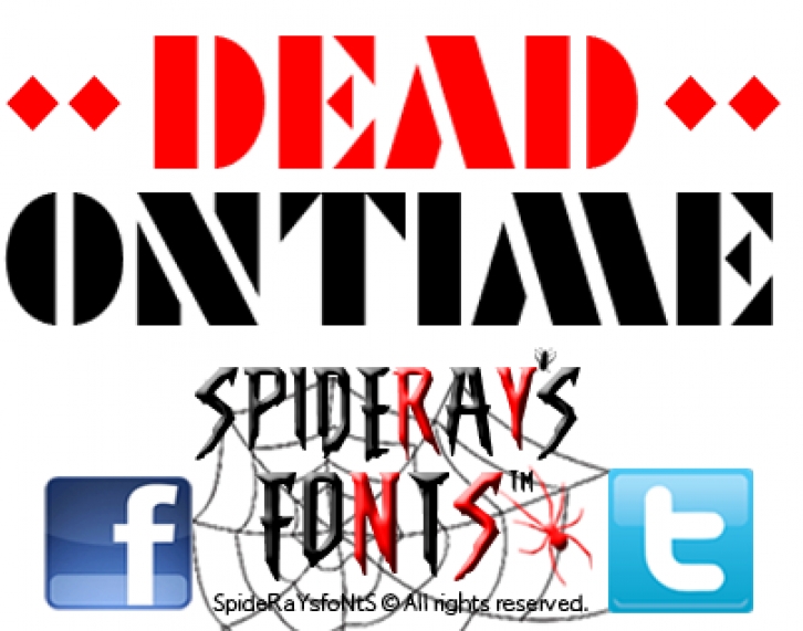 DEAD ON TIME Font Download