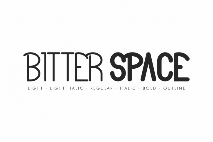 Bitter Space Font Download