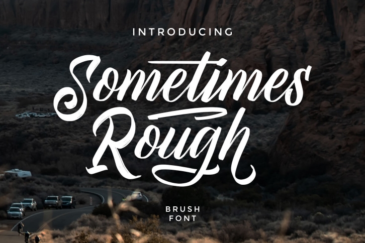Sometimes Rough | Brush Font Font Download