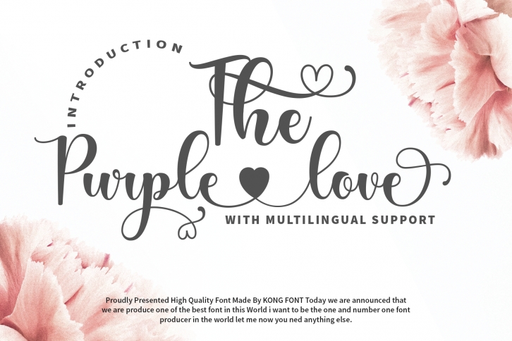 The Purple Love Font Download