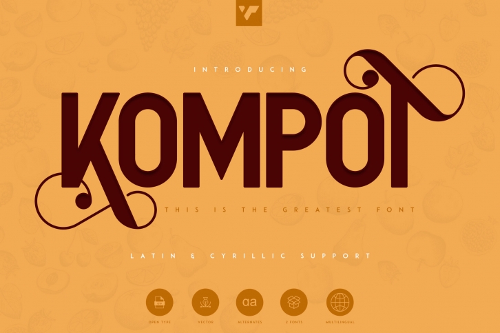 Kompot Sans - 2 fonts Font Download