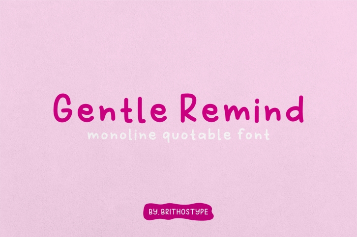 Gentle Remind Font Download