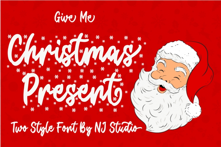 Christmas Present Snow Font Download