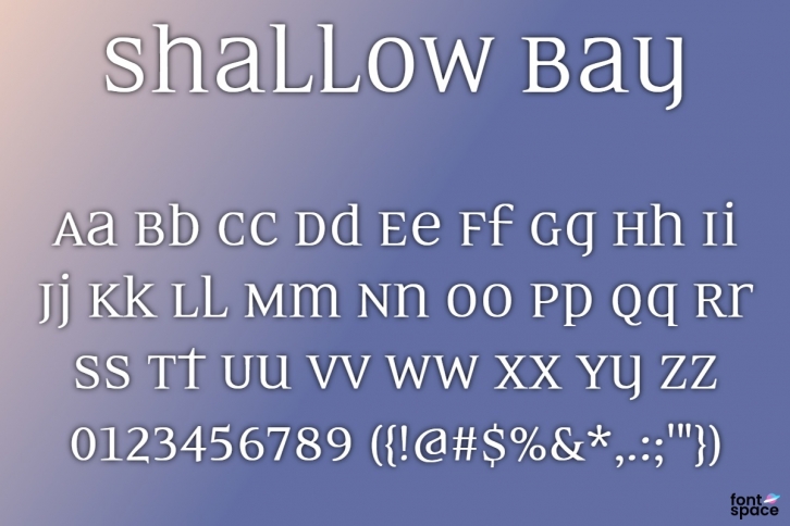 BB Shallow Bay Font Download