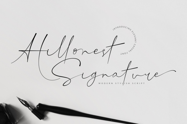 Hillonest - Modern Signature Scrip Font Download