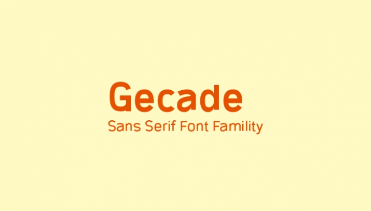 Gecade Font Download