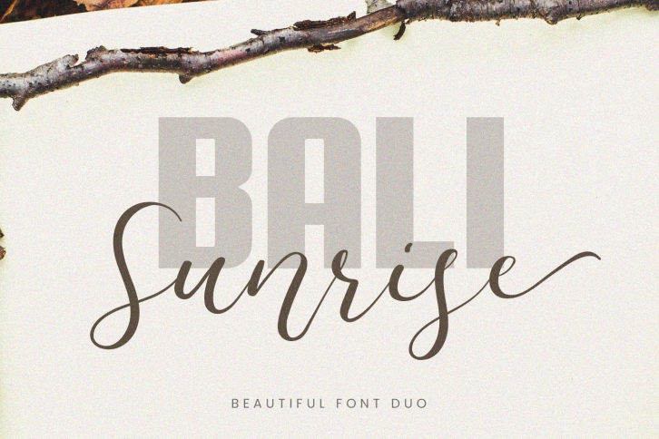 Bali Sunrise Font Download