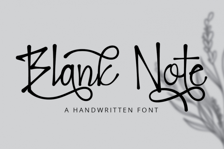 Blank Note Font Download