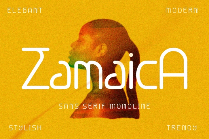 Zamaica - Monoline Sans Serif Font Download
