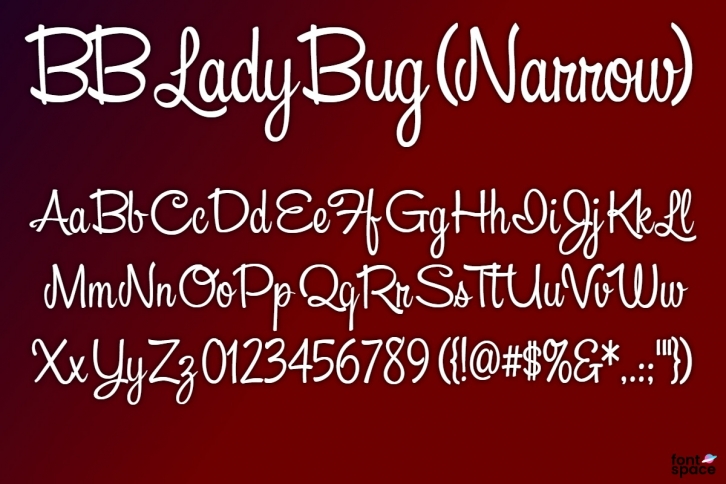 BB Lady Bug (Narrow) Font Download
