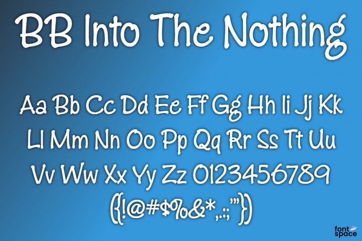 BB Into The Nothing Font Download