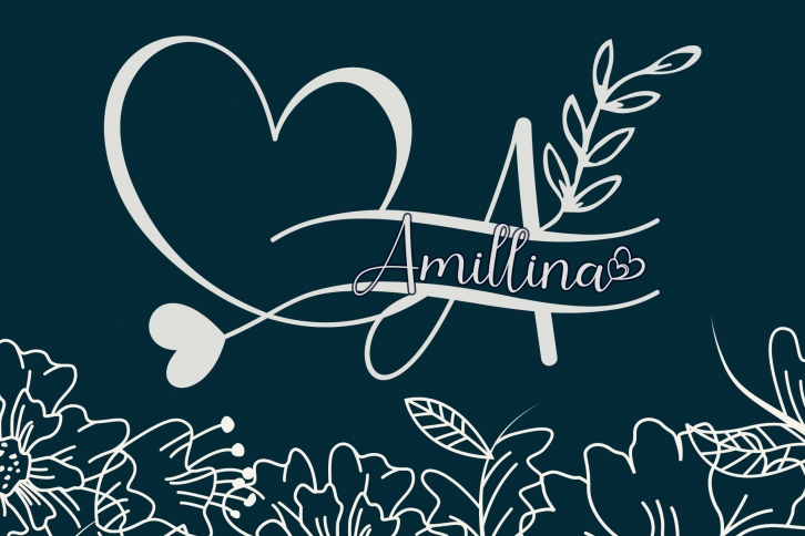 Amillina Monogram Font Download