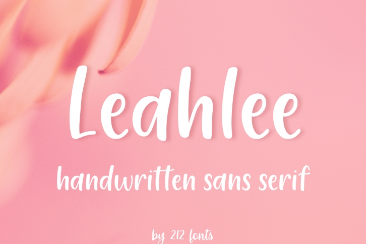 212 Leahlee Sans Font Download
