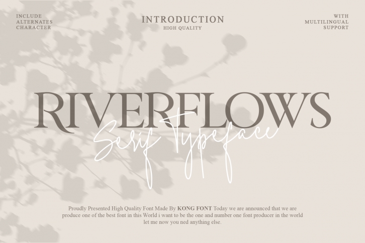 RIVERFLOWS Font Download