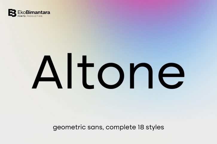 Altone; 18 Styles Geometric Family Font Download