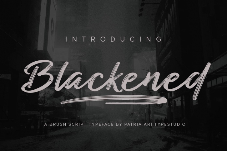 Blackened Scrip Font Download