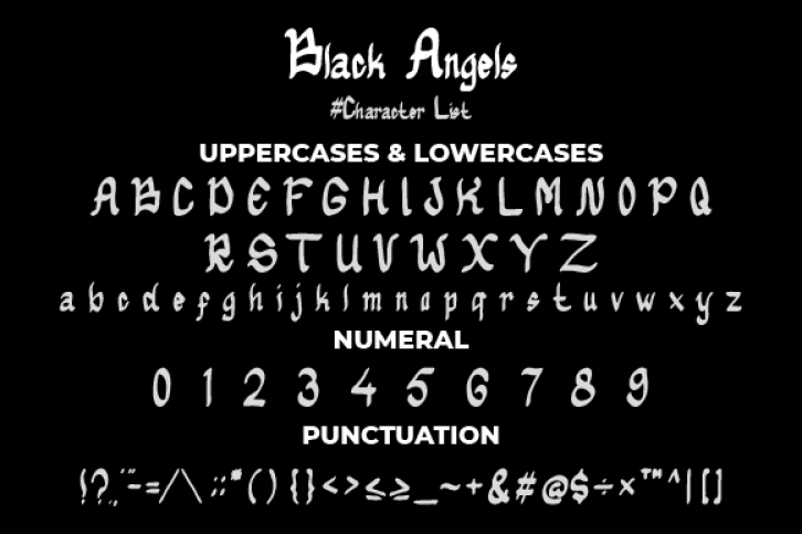 Black Angels Font Download