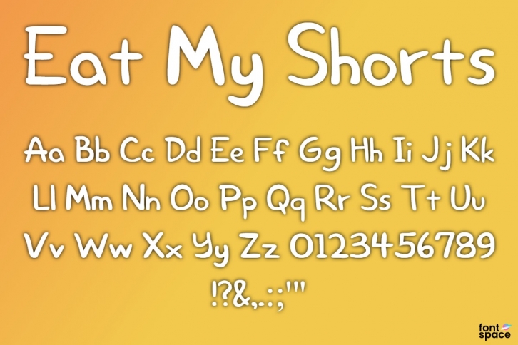 Eat My Shorts Font Download