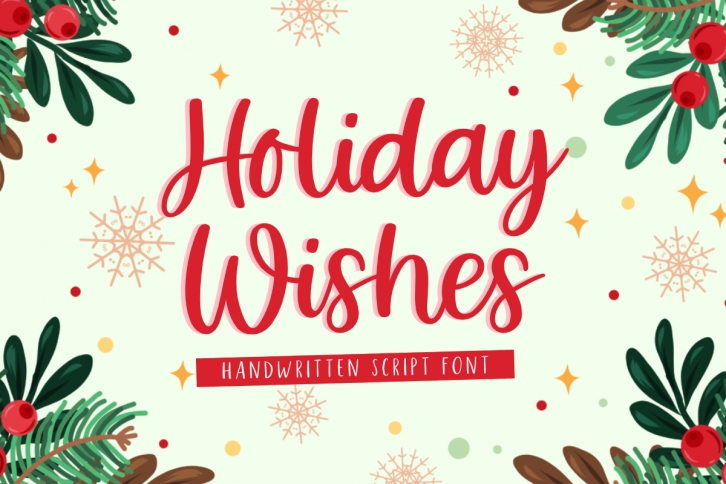 Holiday Wishes Font Download