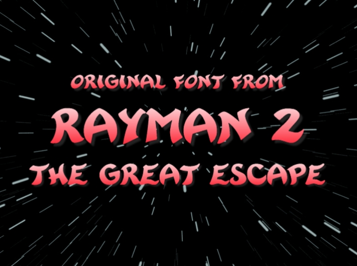 Rayman 2 Font Download