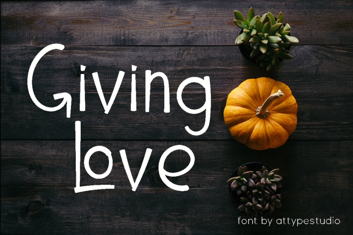 Giving Love Font Download