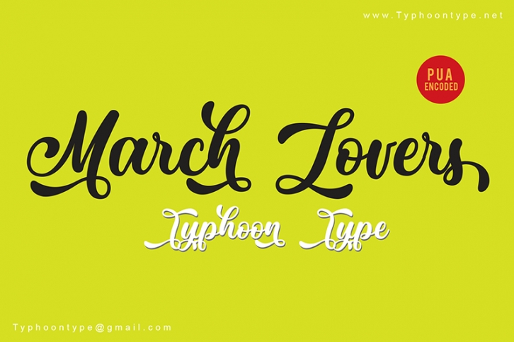March Lovers Font Download