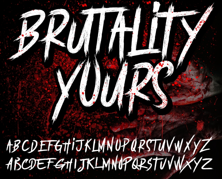 BRUTALItY YOURS  DEMO Font Download