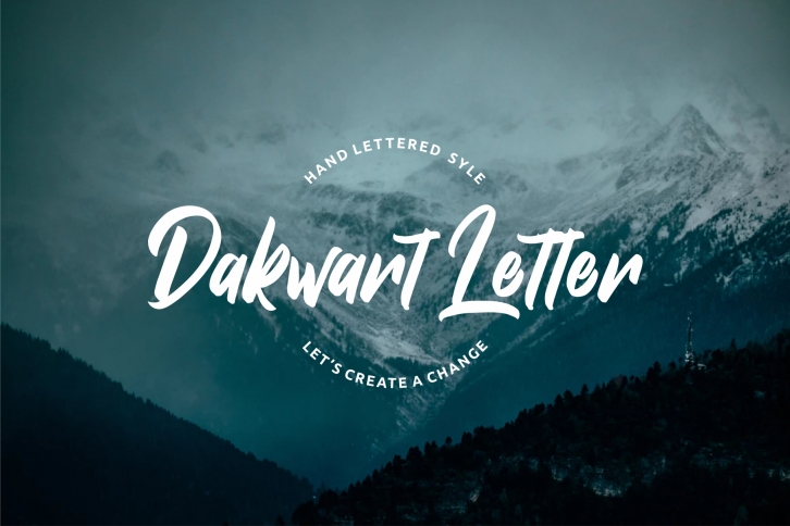 Dakwart Letter Font Download