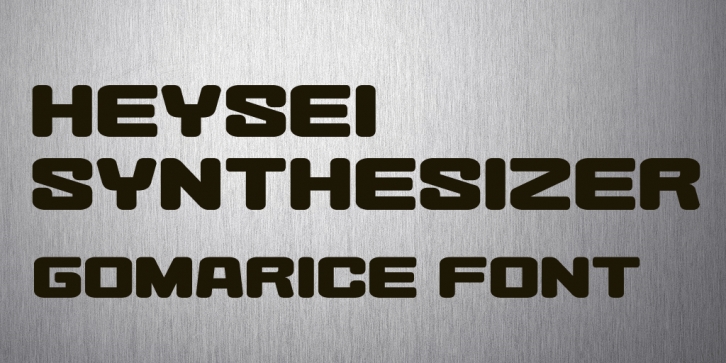 Heysei Synthesizer Font Download