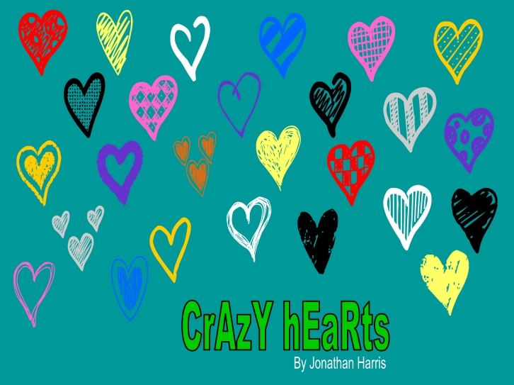 Crazy Hearts Font Download