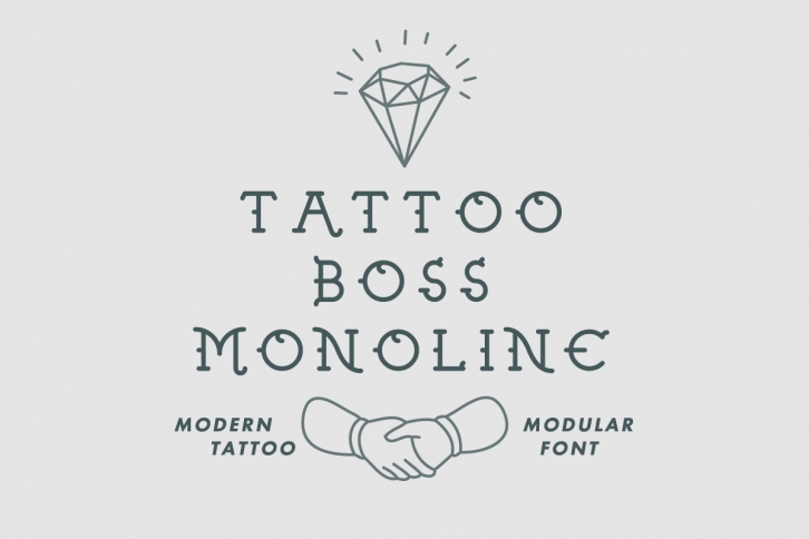 Tattoo Boss Monoline Font Download