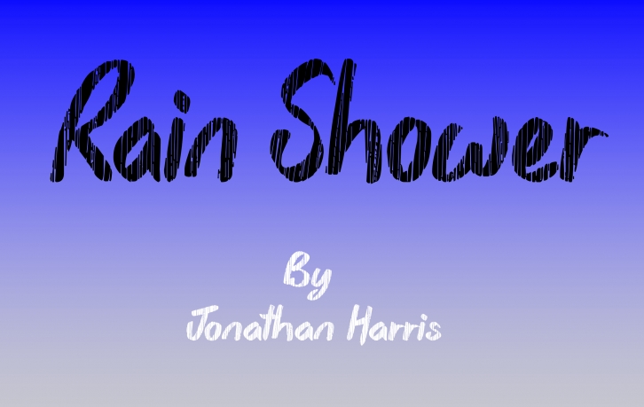 Rain Shower Font Download