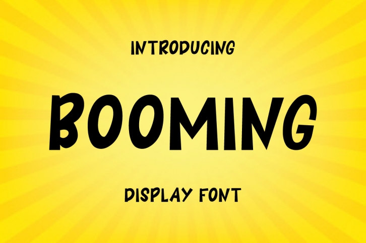 BOOMING Font Download