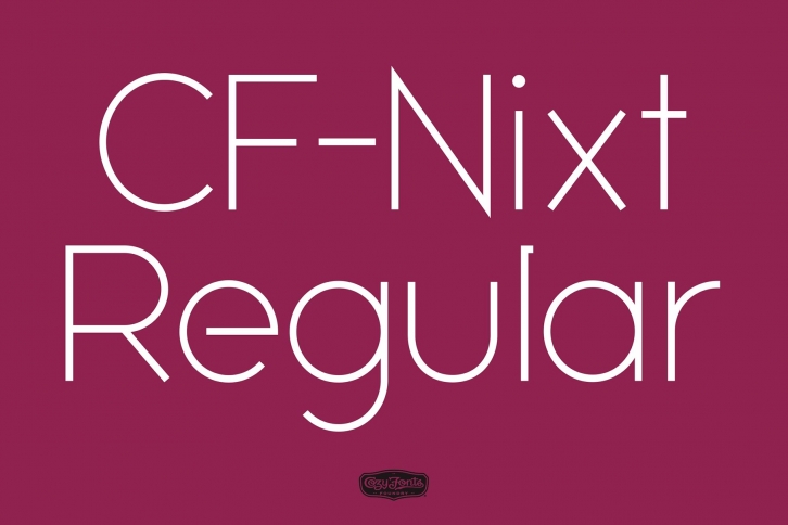 CF Nixt Regular Font Download
