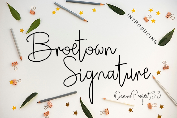 Broetown Signature Font Download