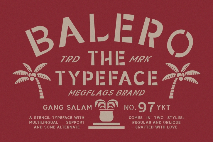 Balero Stencil Font Download