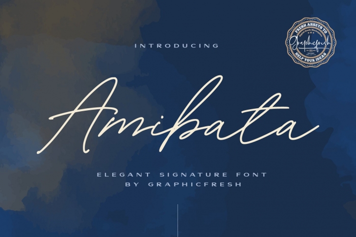 Amibata - Elegant Signature Font Font Download