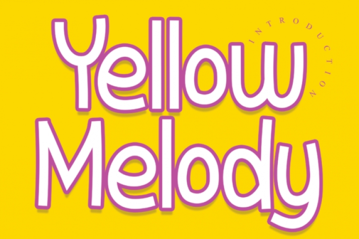 Yellow Melody Font Download