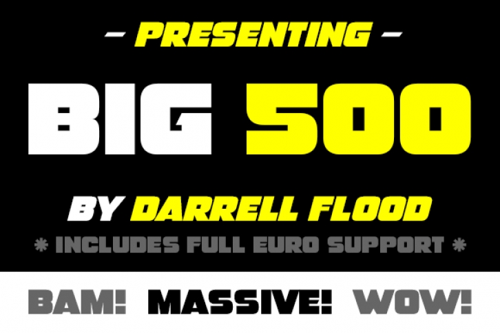 Big 500 Font Download