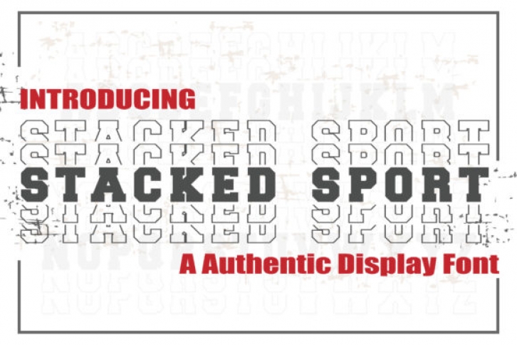 Stacked Sport Font Download