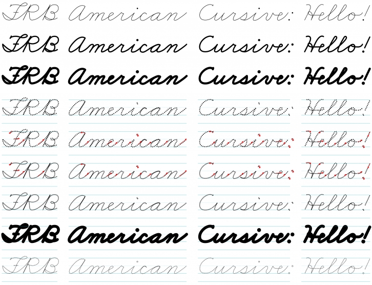 FRB American Cursive Font Download