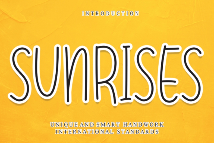 Sunrises Font Download
